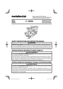 Manual de uso Metabo C 18DSL Sierra circular