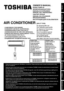 Manual Toshiba RAS-13GAVP-E Air Conditioner