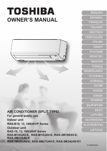 Návod Toshiba RAS-4M27UAV-E Klimatizácia