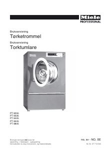 Bruksanvisning Miele PT 8505 Tørketrommel