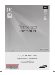 Handleiding Samsung RB39FERCDSA Koel-vries combinatie
