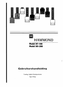 Handleiding Hammond XT-100 Orgel