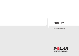 Bruksanvisning Polar F4 Sportklocka