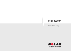 Bruksanvisning Polar RS200 Sportklocka