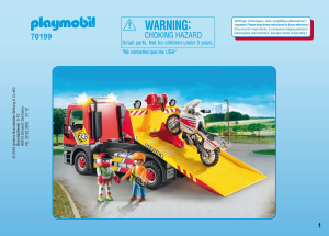 Manuale Playmobil set 70199 Cityservice Carro attrezzi con moto