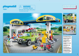 Manuale Playmobil set 70201 Cityservice Stazione di servizio