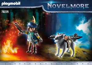 Manual Playmobil set 70229 Novelmore Crossbowman with wolf