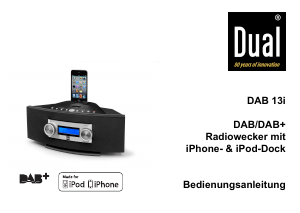 Manuale Dual DAB 13i Sistema docking con altoparlanti