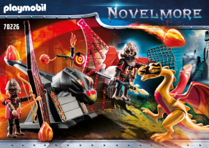 Manual de uso Playmobil set 70226 Novelmore Entrenamiento del Dragón Bandidos Burnham