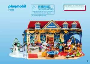 Manuale Playmobil set 70188 Christmas Calendario dell'Avvento - Il negozio dei giocattoli di Natale