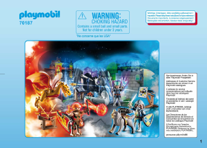 Manuale Playmobil set 70187 Christmas Calendario dell'Avvento - La battaglia dei Cavalieri