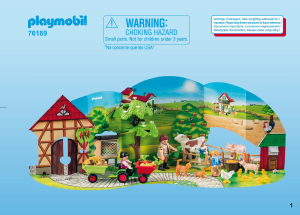 Manuale Playmobil set 70189 Christmas Calendario dell'Avvento - La fattoria