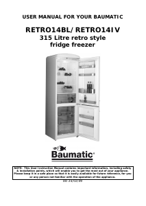 Manual Baumatic RETRO14BL Fridge-Freezer