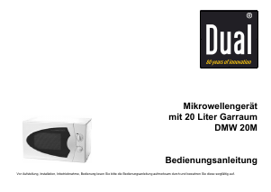 Bedienungsanleitung Dual DMW20M Mikrowelle