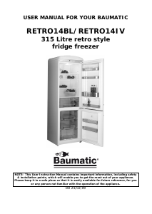 Manual Baumatic RETRO14IV Fridge-Freezer