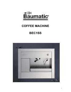 Handleiding Baumatic BEC1SS Koffiezetapparaat