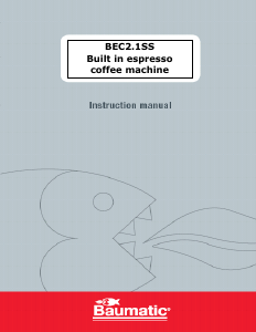 Handleiding Baumatic BEC2.1SS Koffiezetapparaat