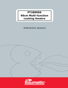 Handleiding Baumatic PT2800SS Fornuis