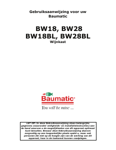 Handleiding Baumatic BW28 Wijnklimaatkast