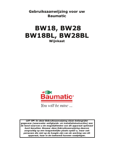 Handleiding Baumatic BW18BL Wijnklimaatkast