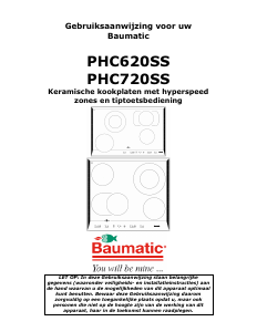 Handleiding Baumatic PHC620SS Kookplaat