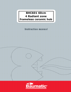 Handleiding Baumatic BHC601 Kookplaat
