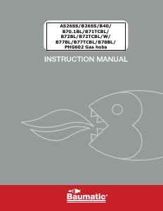 Manual Baumatic B70.1BL Hob