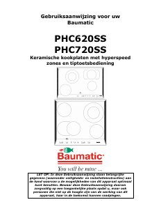 Handleiding Baumatic PHC720SS Kookplaat