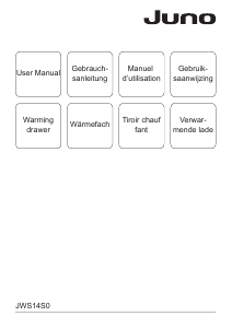 Manual Juno JWS14S0 Warming Drawer