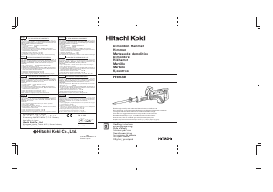 Manual de uso Hitachi H 65SB Martillo de demolición
