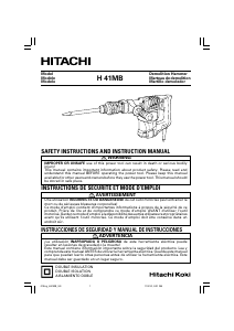 Manual Hitachi H 41MB Demolition Hammer