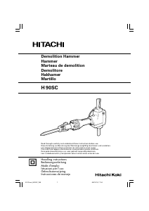Manual de uso Hitachi H 90SC Martillo de demolición