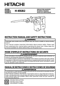 Manual Hitachi H 45SB2 Demolition Hammer