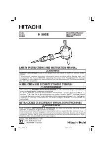 Manual de uso Hitachi H 90SE Martillo de demolición