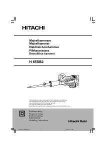 Brugsanvisning Hitachi H 65SB2 Nedbrydningshammer