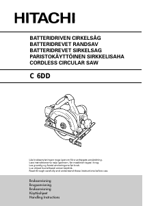 Bruksanvisning Hitachi C 6DD Sirkelsag