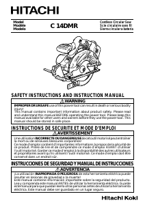 Manual de uso Hitachi C 14DMR Sierra circular