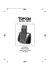 Mode d’emploi Topcom Butler 1250 Téléphone sans fil