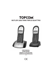 Mode d’emploi Topcom Butler 3200 Téléphone sans fil