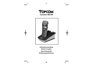 Bedienungsanleitung Topcom Cocoon 95 Schnurlose telefon