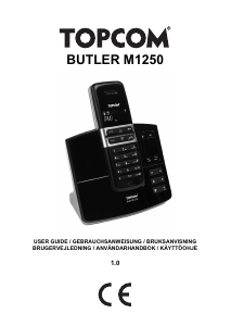 Bruksanvisning Topcom Butler M1250 Trådlös telefon