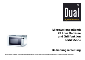 Bedienungsanleitung Dual DMW22DG Mikrowelle