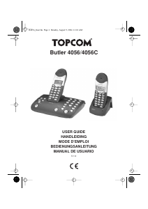 Manual de uso Topcom Butler 4056 Teléfono inalámbrico