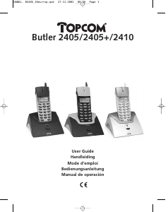 Manual de uso Topcom Butler 2405 Teléfono inalámbrico