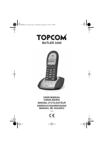 Mode d’emploi Topcom Butler 3250 Téléphone sans fil