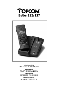 Bedienungsanleitung Topcom Butler 137 Schnurlose telefon