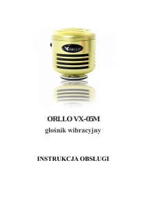 Instrukcja Orllo VX-05M Głośnik