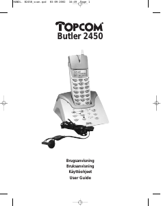 Bruksanvisning Topcom Butler 2450 Trådløs telefon