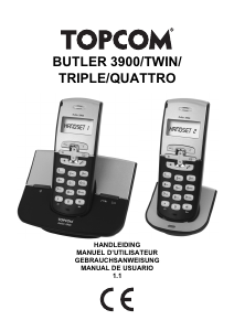 Bedienungsanleitung Topcom Butler 3900 Schnurlose telefon