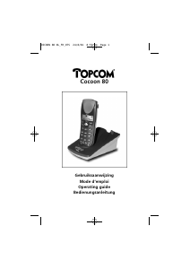 Bedienungsanleitung Topcom Cocoon 80 Schnurlose telefon